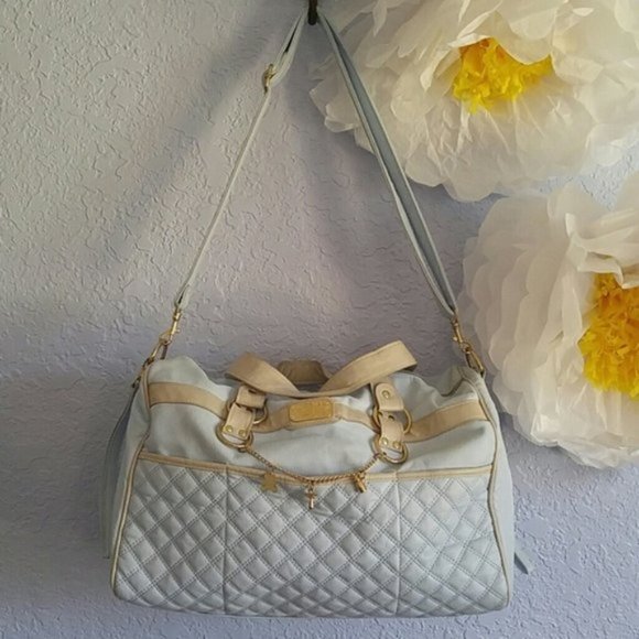 Mayoral Handbags - Mayoral Powder Blue & Grey Diaper Bag with Charms